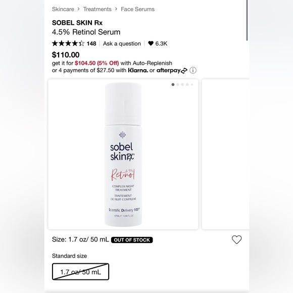 SOBEL SKIN Rx - 4.5% Retinol Serum - Picture 5 of 5